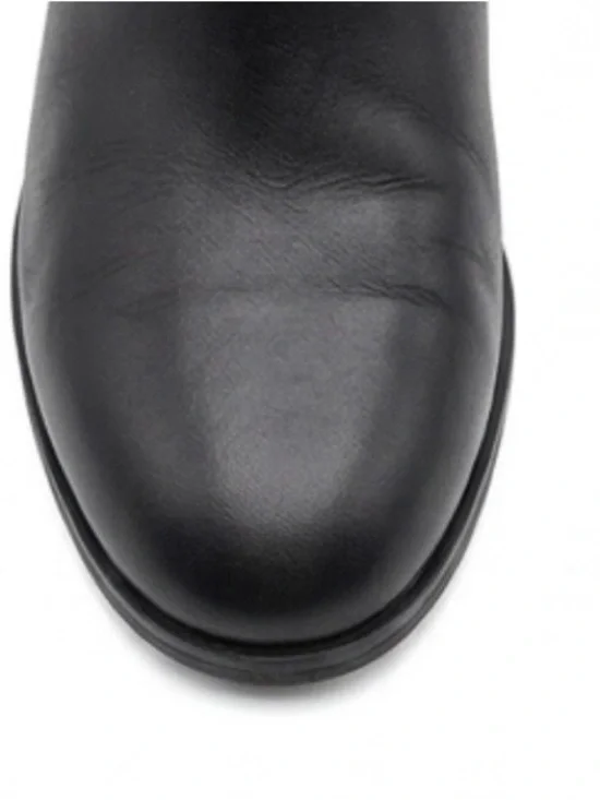 Michael Kors Kincaid Black Leather Studded Moto Boots Women’s Size 9M - Picture 4 of 13